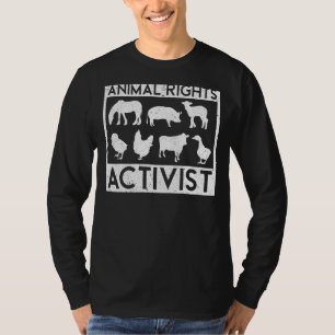 Camiseta Direitos de Conservação dos Animais do Ativista An