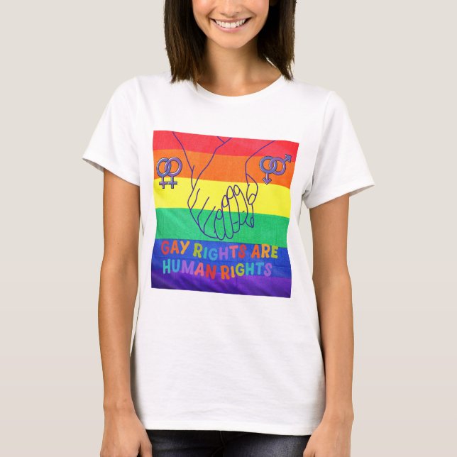 Camiseta Direitos de gay (Frente)