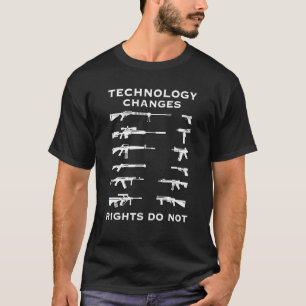 Camiseta Direitos de mudanças de tecnologia não são direito