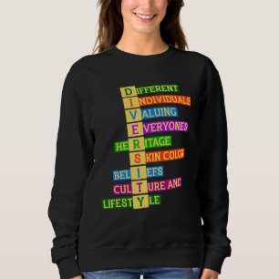Camiseta Direitos Diversidade bondade Inclusão da Igualdade