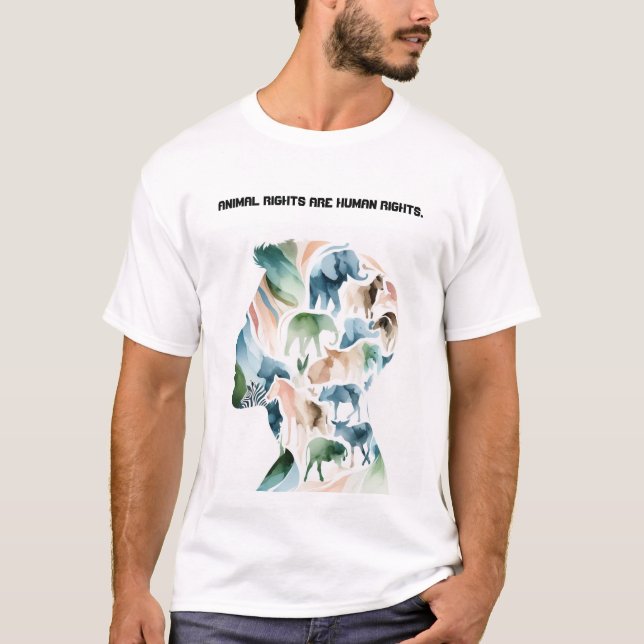 Camiseta Direitos dos animais (Frente)