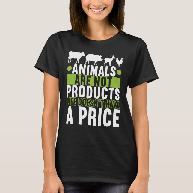 Camiseta Direitos dos animais Vegan Vegetariana (Frente)