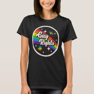 Camiseta Direitos Gays no Espaço Retroativo Lgbt Astronauta