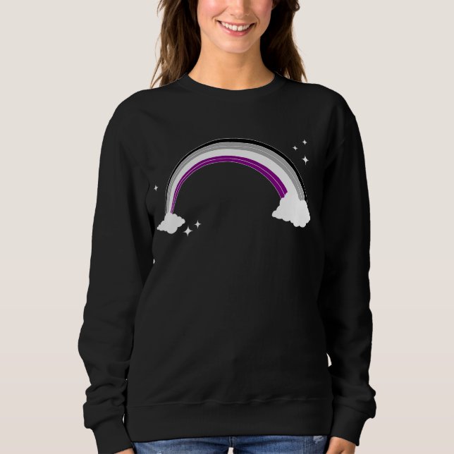 Camiseta Direitos Humanos Bandeira Asexual Rainbow Ace Prid (Frente)