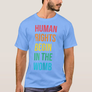Camiseta Direitos Humanos Começam Na Mulher Liberdade Sayin