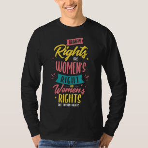 Camiseta Direitos humanos são direitos femininos feministas