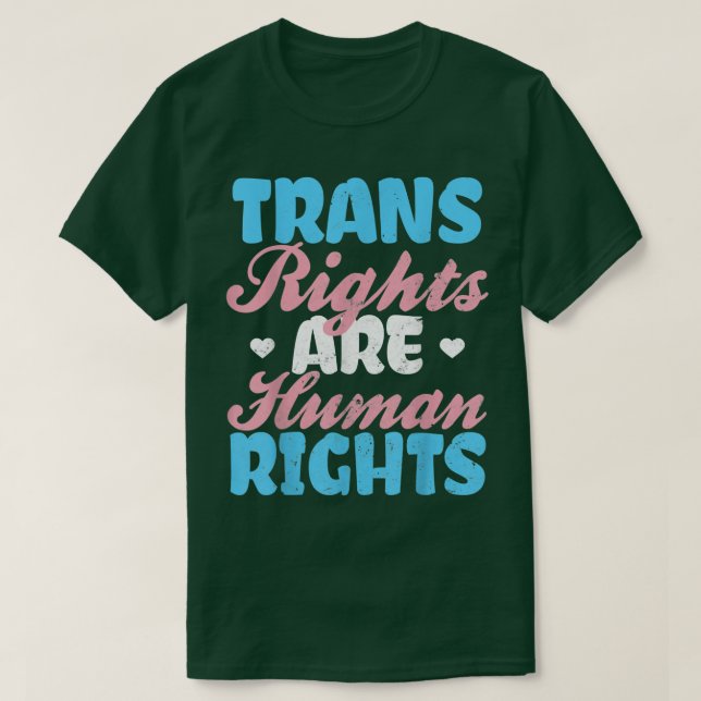Camiseta Direitos Humanos são Orgulho Mês do Presente Tra (Frente do Design)