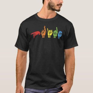 Camiseta Direitos Humanos - Símbolo Lgbt Falar Linguagem