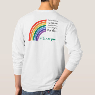 Camiseta Direitos iguais - Não é Pie / PRIDE