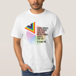 Camiseta Direitos iguais não são empilhados