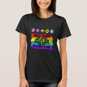 Camiseta Direitos Iguais Não Significam Menos Direitos Para