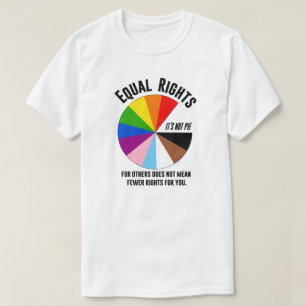 Camiseta Direitos iguais para LGBTQ não são uma torta