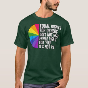 Camiseta Direitos Iguais Para Outros LGBT Bi Pride Mês T-Sh