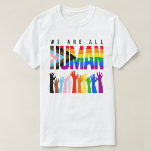 Camiseta Direitos LGBTQ+ Somos Todos Humanos