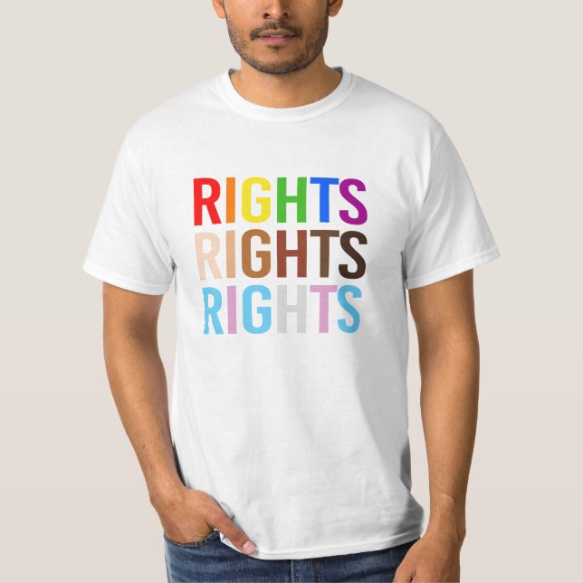 Camiseta Direitos Orgulho Direitos POC Direitos Trans (Frente)