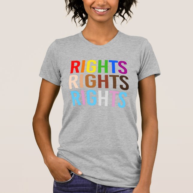 Camiseta Direitos Orgulho Direitos POC Direitos Trans (Frente)