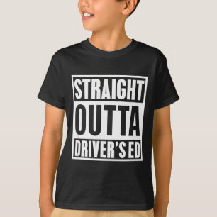 Camiseta Direto da Auto Escola Engraçado Novo Motorista