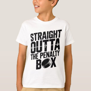 Camiseta Direto da Caixa de Penalidade Funny Hockey Ice Ri