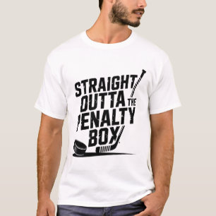 Camiseta Direto da Caixa de Penalidade Humor Divertido Hóqu