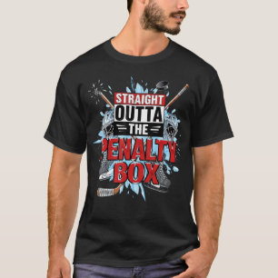 Camiseta Direto da Caixa de Penalidade - Jogador de Hóquei