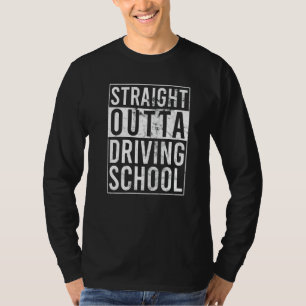 Camiseta Direto da Escola de Condução Exame de Condução Dir