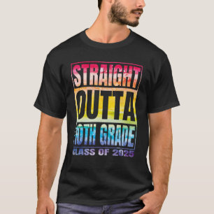 Camiseta Direto da turma da 10ª série Classe de 2025 Décima