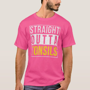 Camiseta Direto das Amígdalas Piada de Recuperação e Melhor
