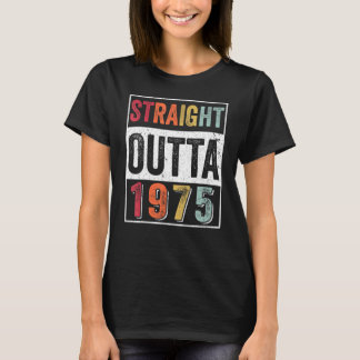 Camiseta Direto de 1975 47 Anos de Idade Vintage 1975 Cláss