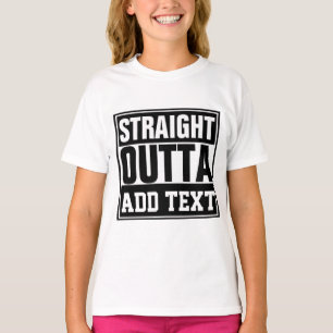 Camiseta DIRETO DE - adicione seu texto aqui/criar próprio
