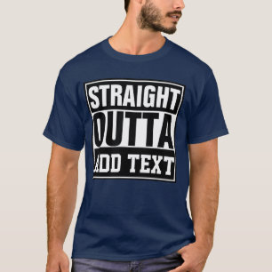 Camiseta DIRETO DE - adicione seu texto aqui/criar próprio
