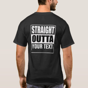 Camiseta DIRETO DE - adicione seu texto aqui/crie o seu