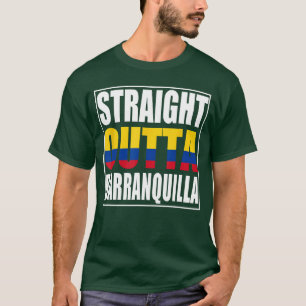 Camiseta Direto de Barranquilla garota da Colômbia