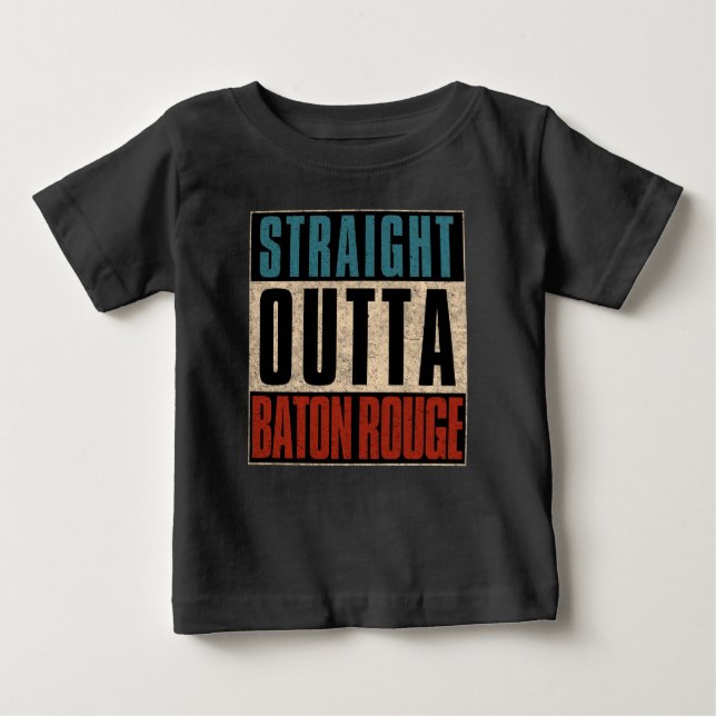 Camiseta Direto de Baton Rouge Louisiana LA (Frente)