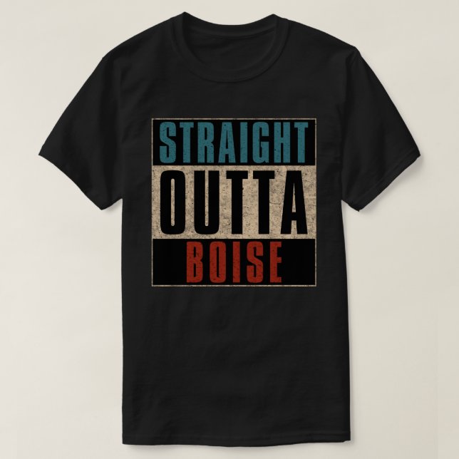 Camiseta Direto de Boise Idaho ID (Frente do Design)