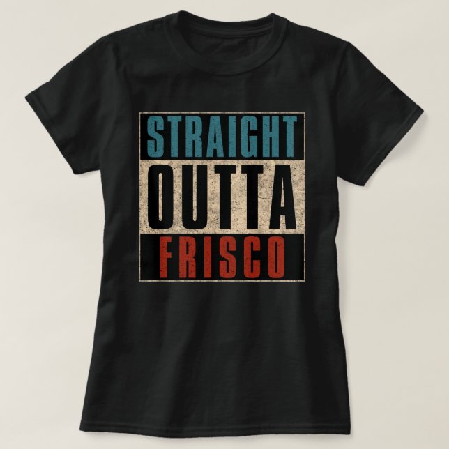 Camiseta Direto de Frisco Texas TX (Frente do Design)