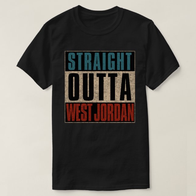 Camiseta Direto de West Jordan Utah UT (Frente do Design)
