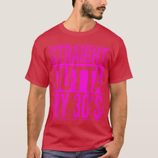 Camiseta Direto dos meus 30 anos 40º aniversário homens mul