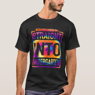 Camiseta Direto Para O Jardim De Infância Tie Dye Professor