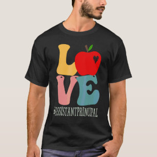 Camiseta Diretor Adjunto Ama Maçã Groovy Fofo De Volta