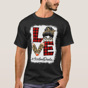 Camiseta Diretor Assistente Adorava Mensagem Bun Leopard De