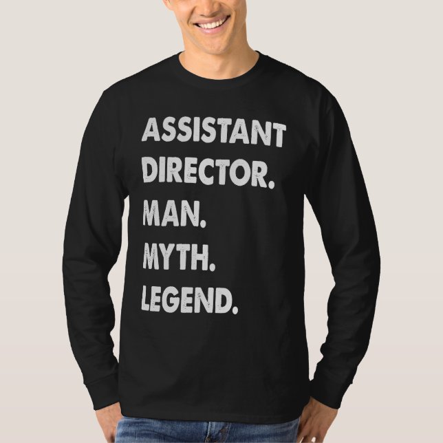Camiseta Diretor Assistente Homem Mito Lenda  1 (Frente)