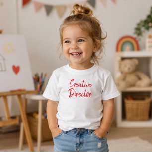 Camiseta 'Diretor Criativo' Diversão Tipografia Artística D