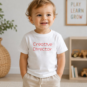 Camiseta 'Diretor Criativo' Diversão Tipografia Artística D