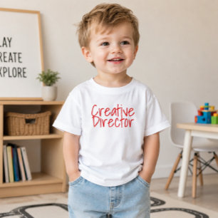 Camiseta 'Diretor Criativo' Tipografia Divertida Artística