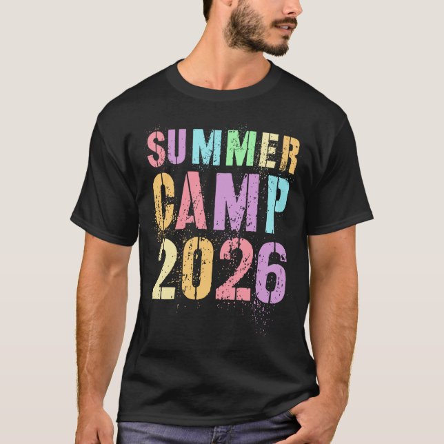 Camiseta diretor da equipe de funcionários do acampamento d (Frente)