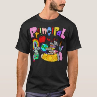 Camiseta Diretor da Escola Engraçado do Rainbow no dia pass