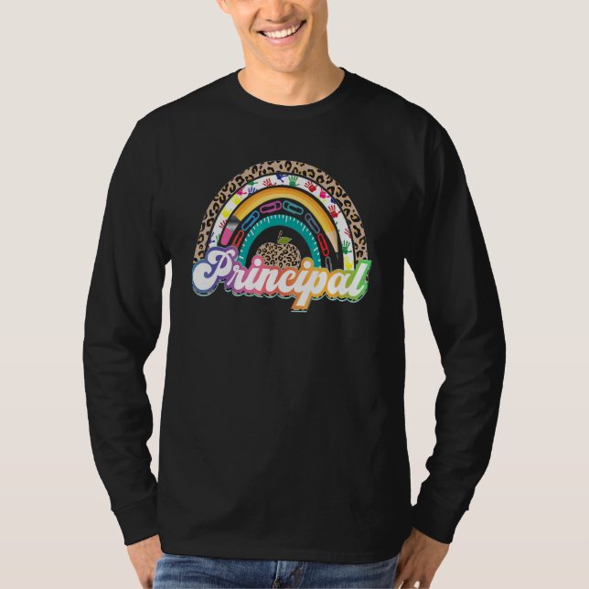 Camiseta Diretor da Escola Rainbow Leopardo (Frente)