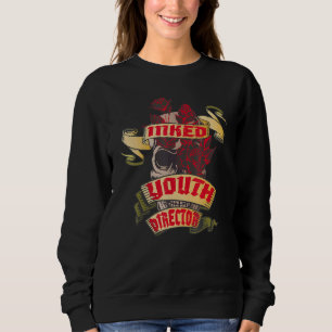 Camiseta Diretor da Juventude Tatuou Caveira e Rosas Vermel