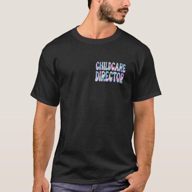 Camiseta Diretor de acolhimento de crianças Groovy de volta (Frente)