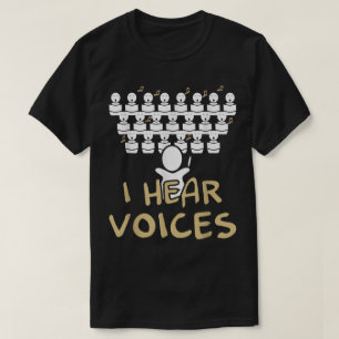 Camiseta Diretor de Coral Engraçado Design de Música